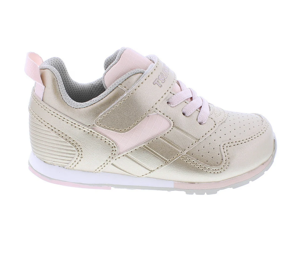Tsukihoshi RACER Child Shoes (Gold/Rose)