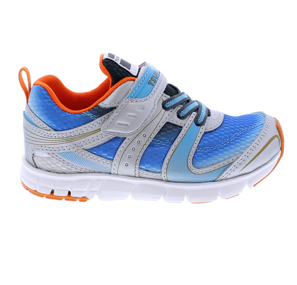 Tsukihoshi VELOCITY Child Shoes Silver Aqua