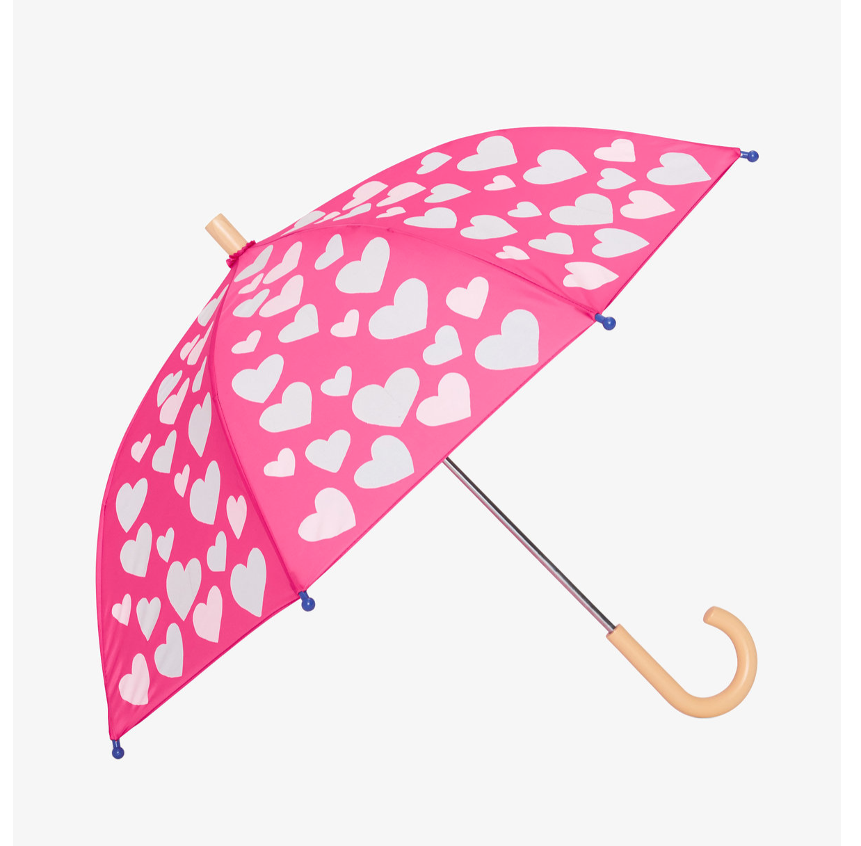 Hatley White Hearts Colour Changing  Umbrella