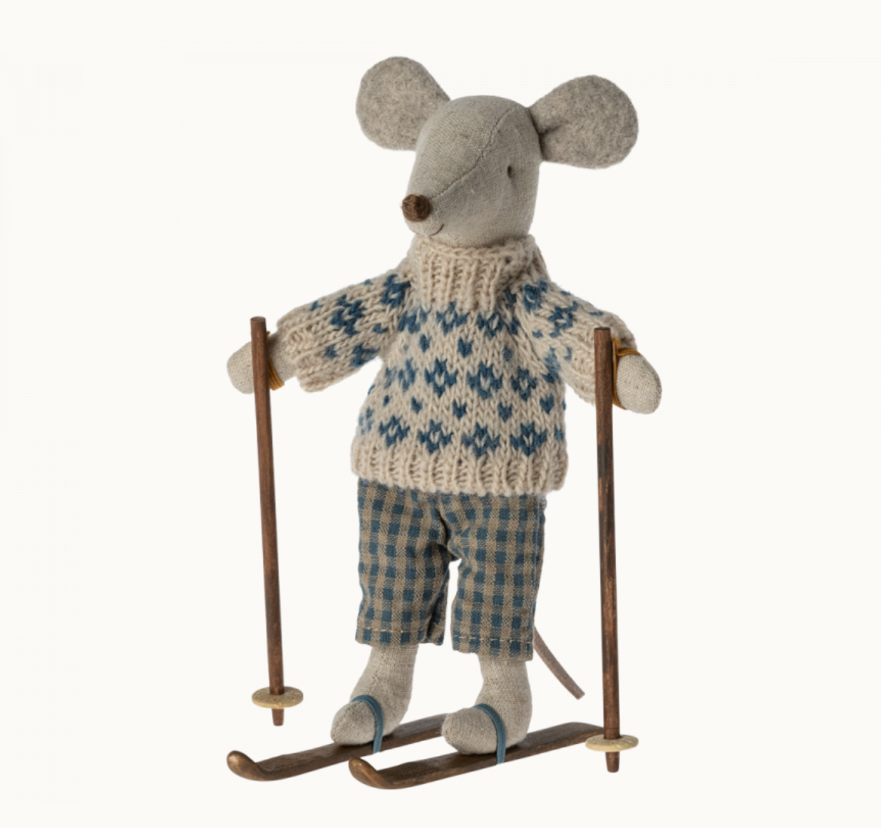 Winter mouse with ski set, Dad by Maileg