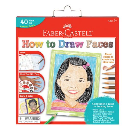 World Colors How to Draw Faces  by Faber-Castell