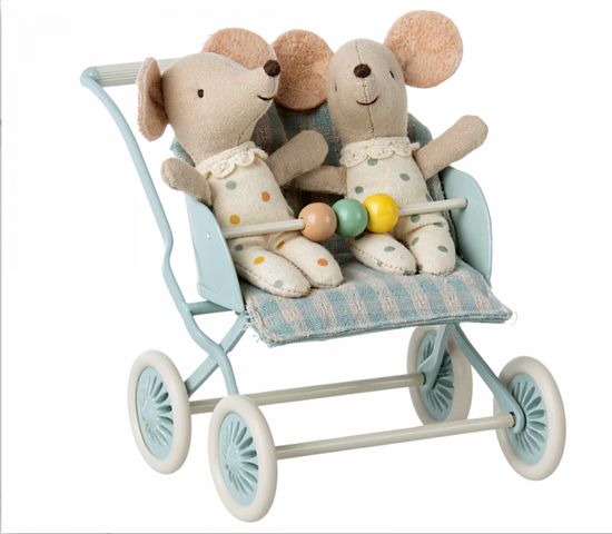 Load image into Gallery viewer, MAILEG Stroller, Baby Mice - Mint
