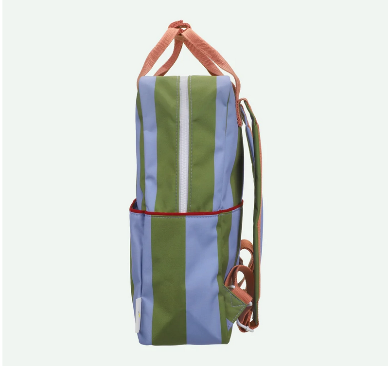 backpack large | stripes | tickling grass + cloud blue by Sticky Lemon