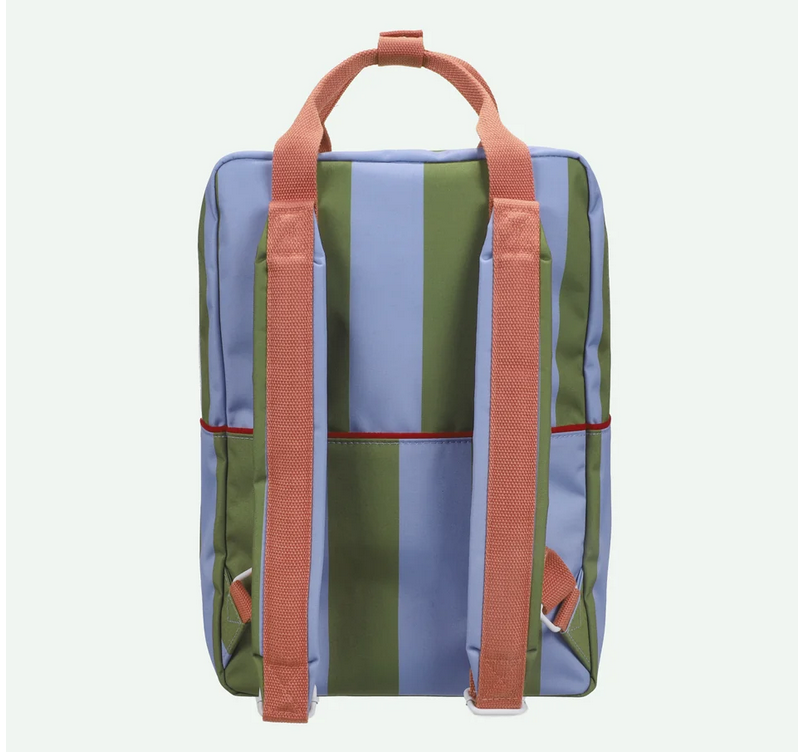 backpack large | stripes | tickling grass + cloud blue by Sticky Lemon