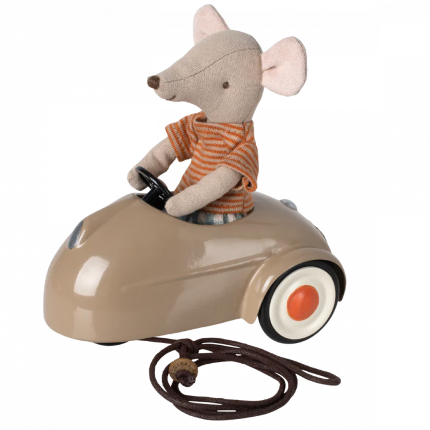 MAILEG Mouse Car - Light Brown