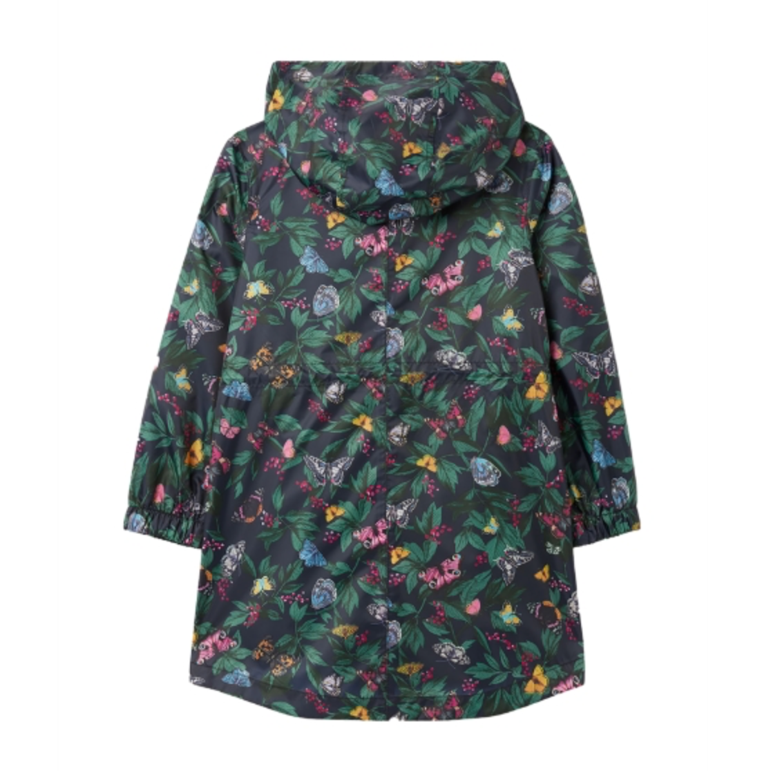 Load image into Gallery viewer, JOULES Golightly Printed Waterproof Jacket Navy Butterfly

