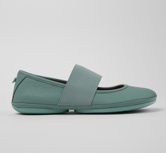 CAMPER Green Leather Ballerina for Women