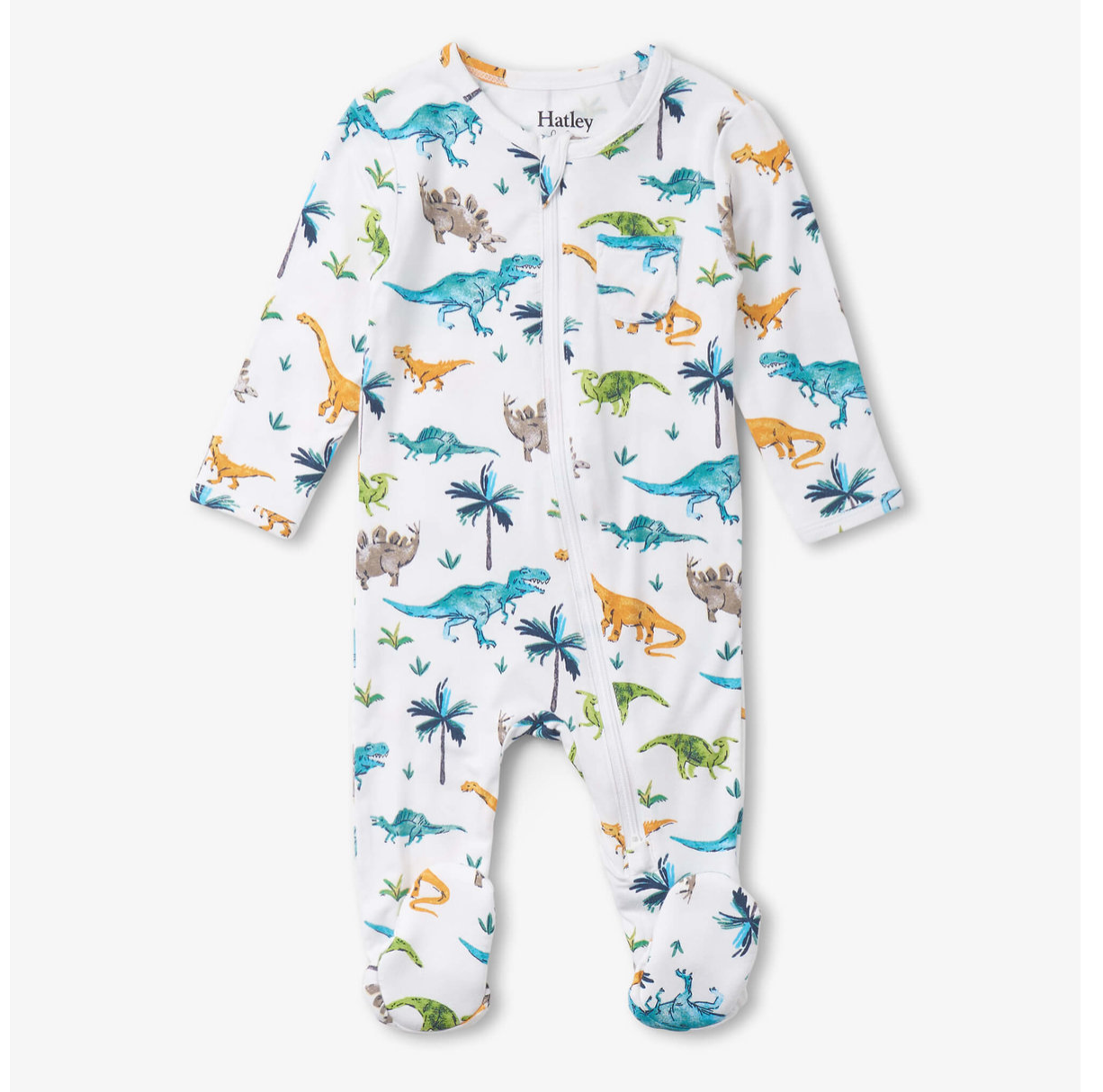 Hatley  Baby Boys Prehistoric Dino Footed Sleeper