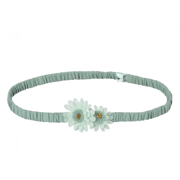 MAILEG Headband, Flower - Mint, Small