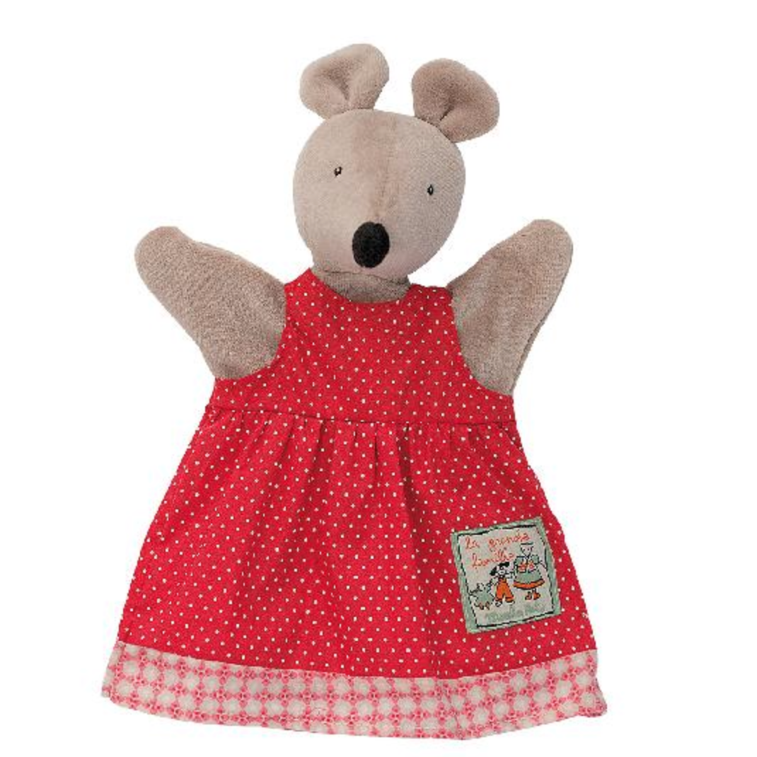 Grande Famille - Nini Mouse Hand Puppet  By Moulin Roty
