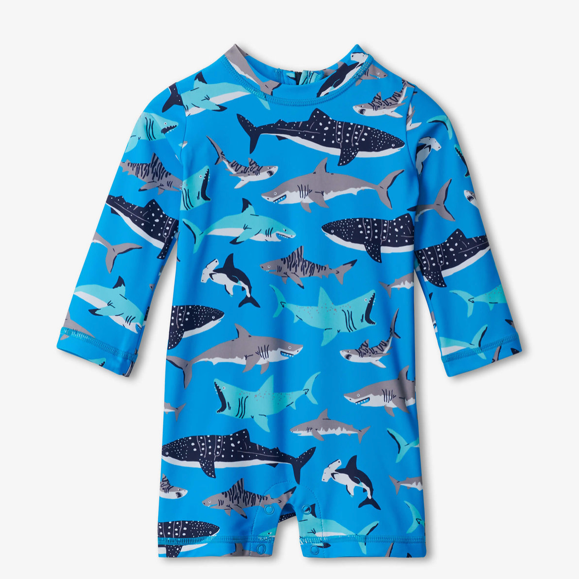 Swim Shark School Baby One-Piece Rashguard By Hatley