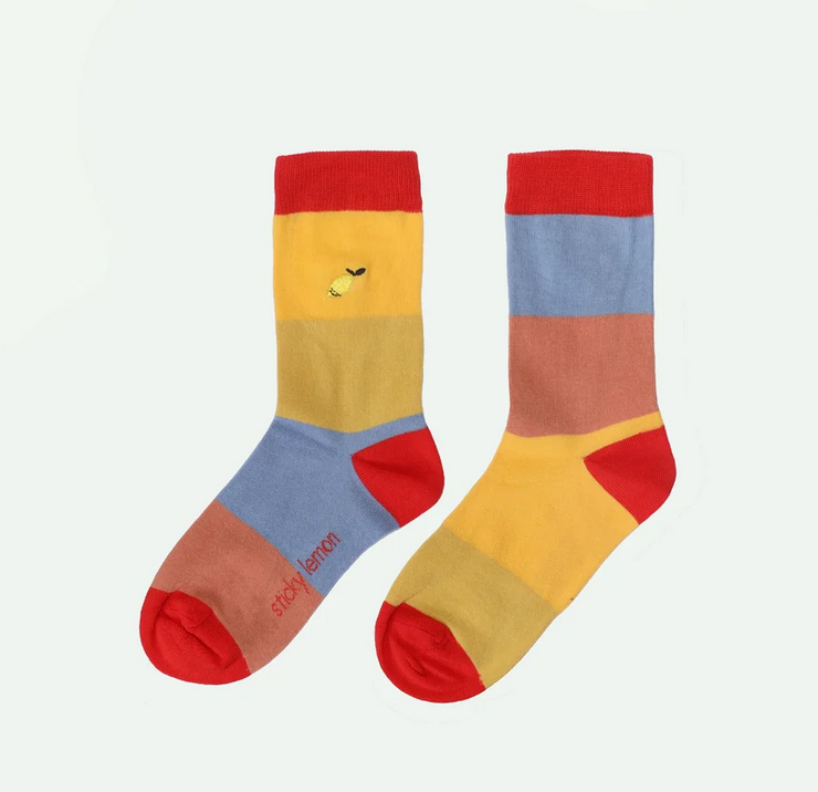 socks | lemon tree | stripes by Sticky Lemon