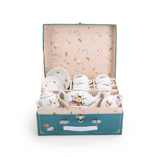 Parisiennes - Ceramic Tea Set  By Lucille Michieli and Moulin Roty
