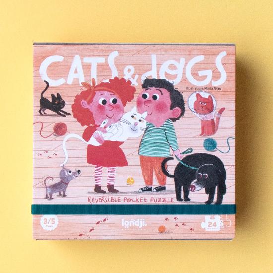 Pocket Puzzle - Cats & Dogs By Londji