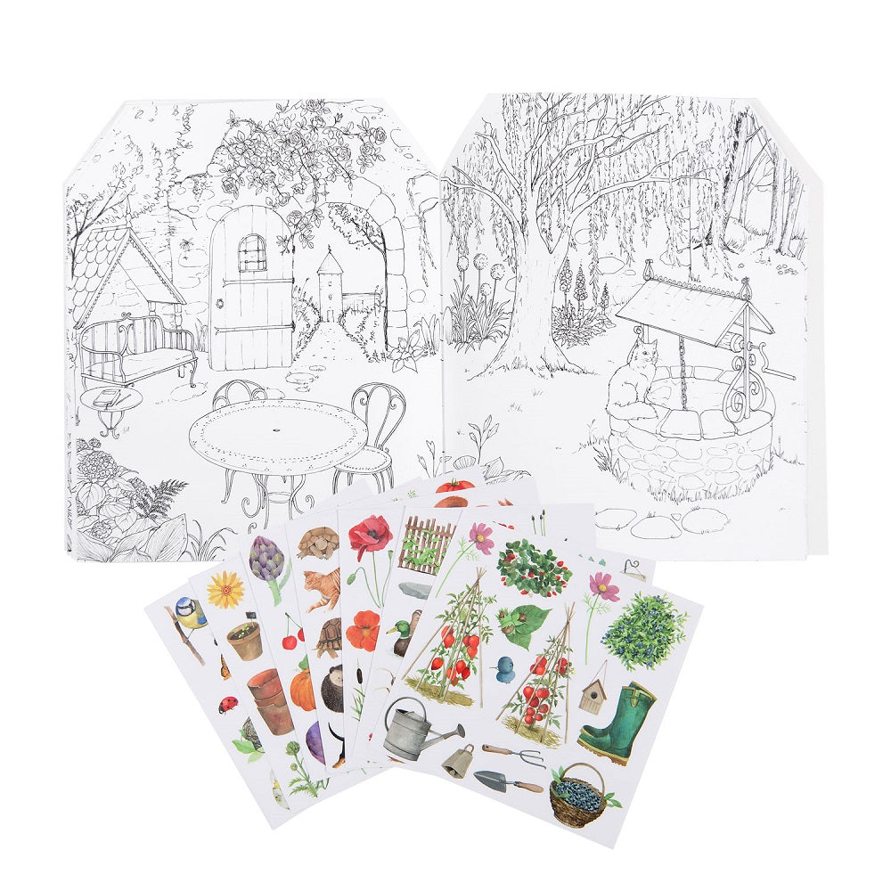 Le Jardinier - Sticker and Colouring Book  By Moulin Roty