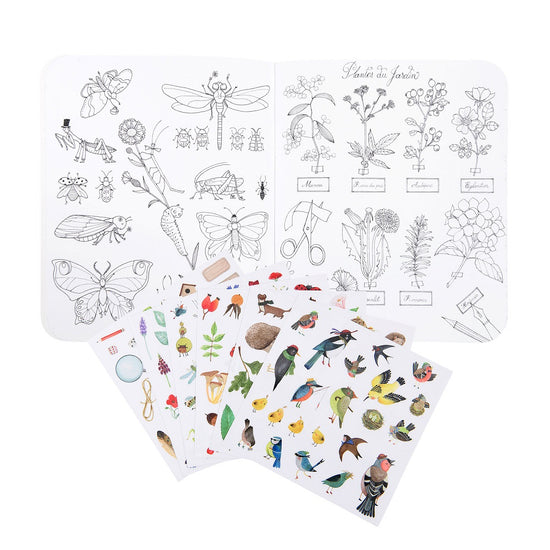 Botanist Sticker and Colouring Book  By Moulin Roty