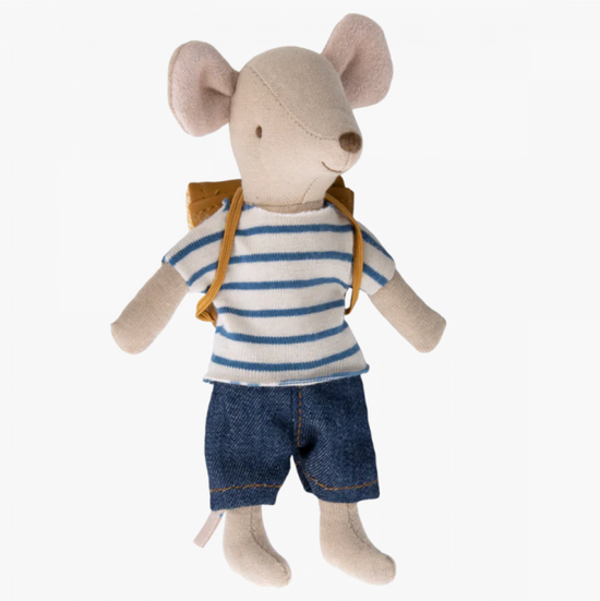 Tricycle mouse, Big brother with bag by Maileg