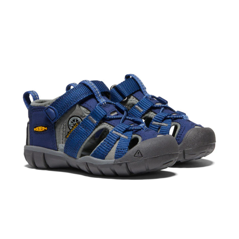 Load image into Gallery viewer, KEEN Toddlers&amp;#39; Seacamp II CNX Blue Depths/Gargoyle
