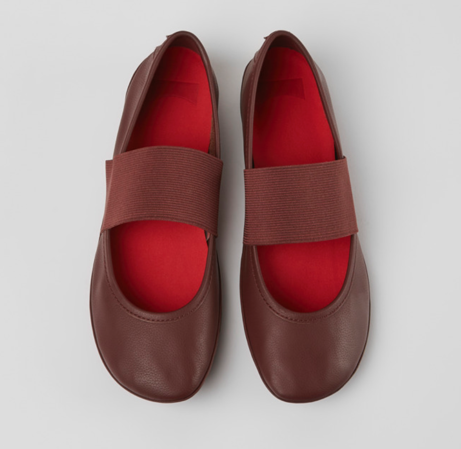Load image into Gallery viewer, CAMPER  Burgundy Ballerinas for Women
