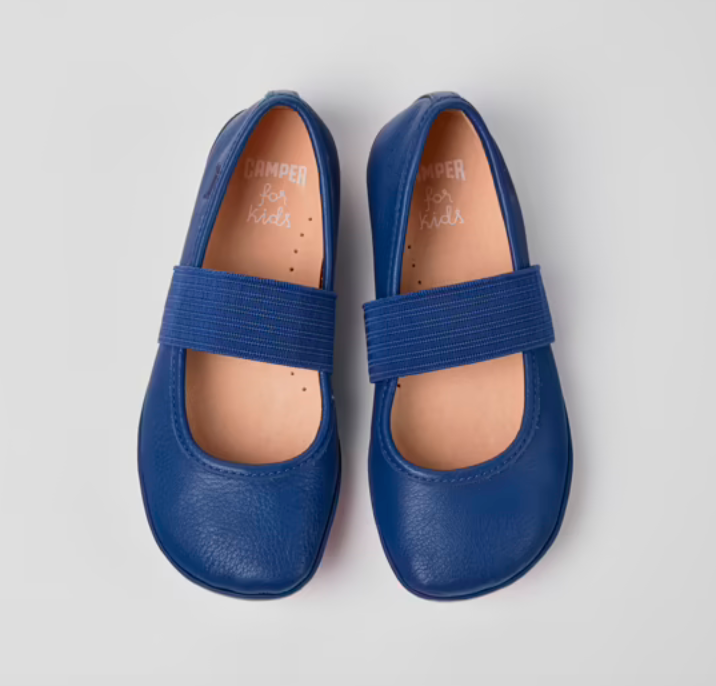 CAMPER Right Leather Ballerinas Blue