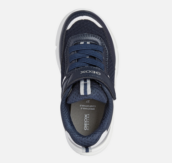 GEOX Aril Runners Navy+Silver