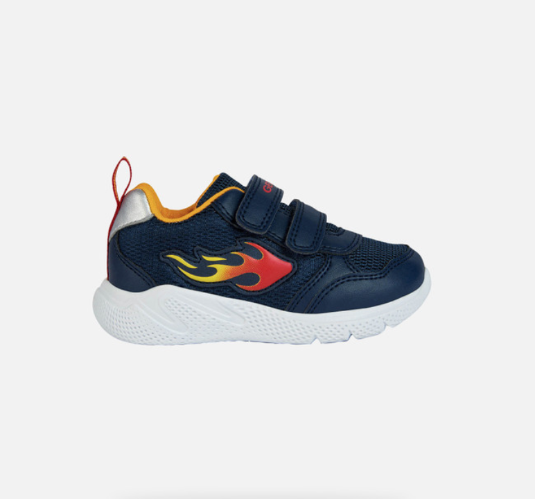 GEOX Sprintye Runners Navy Yellow SHOE SHOE