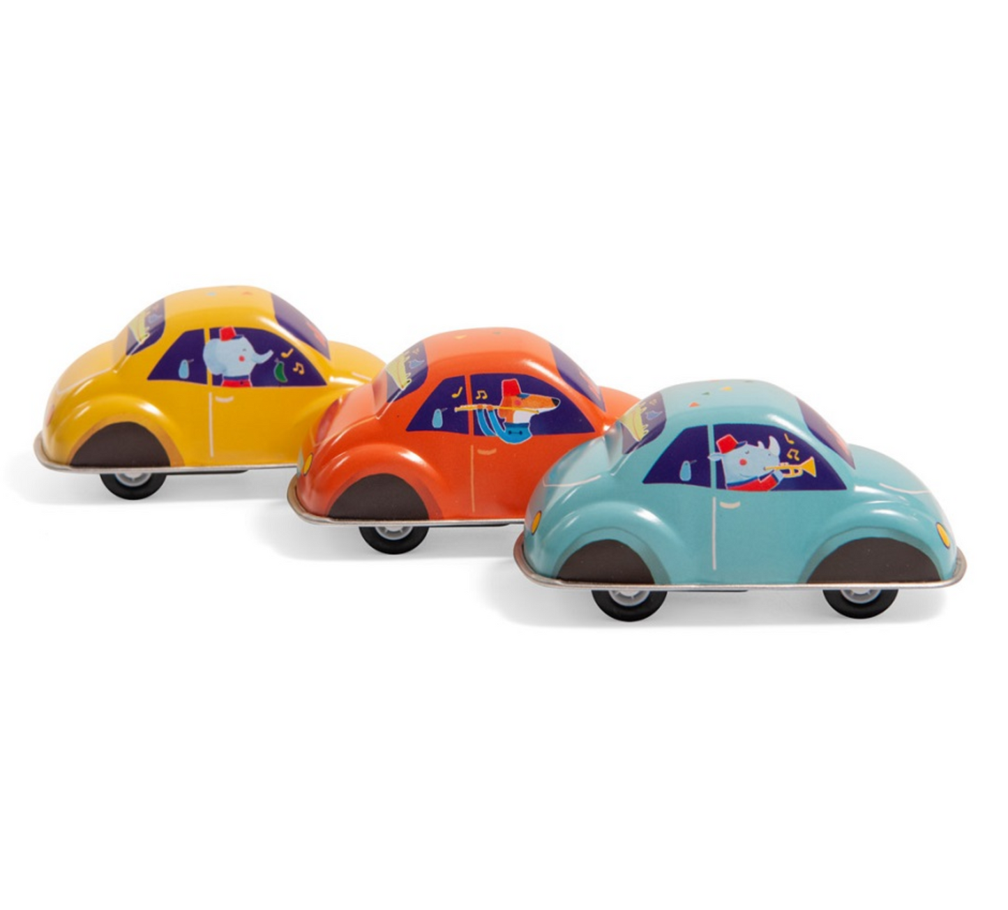 Jouets Metal - Fanfare Friction Car By Moulin Roty