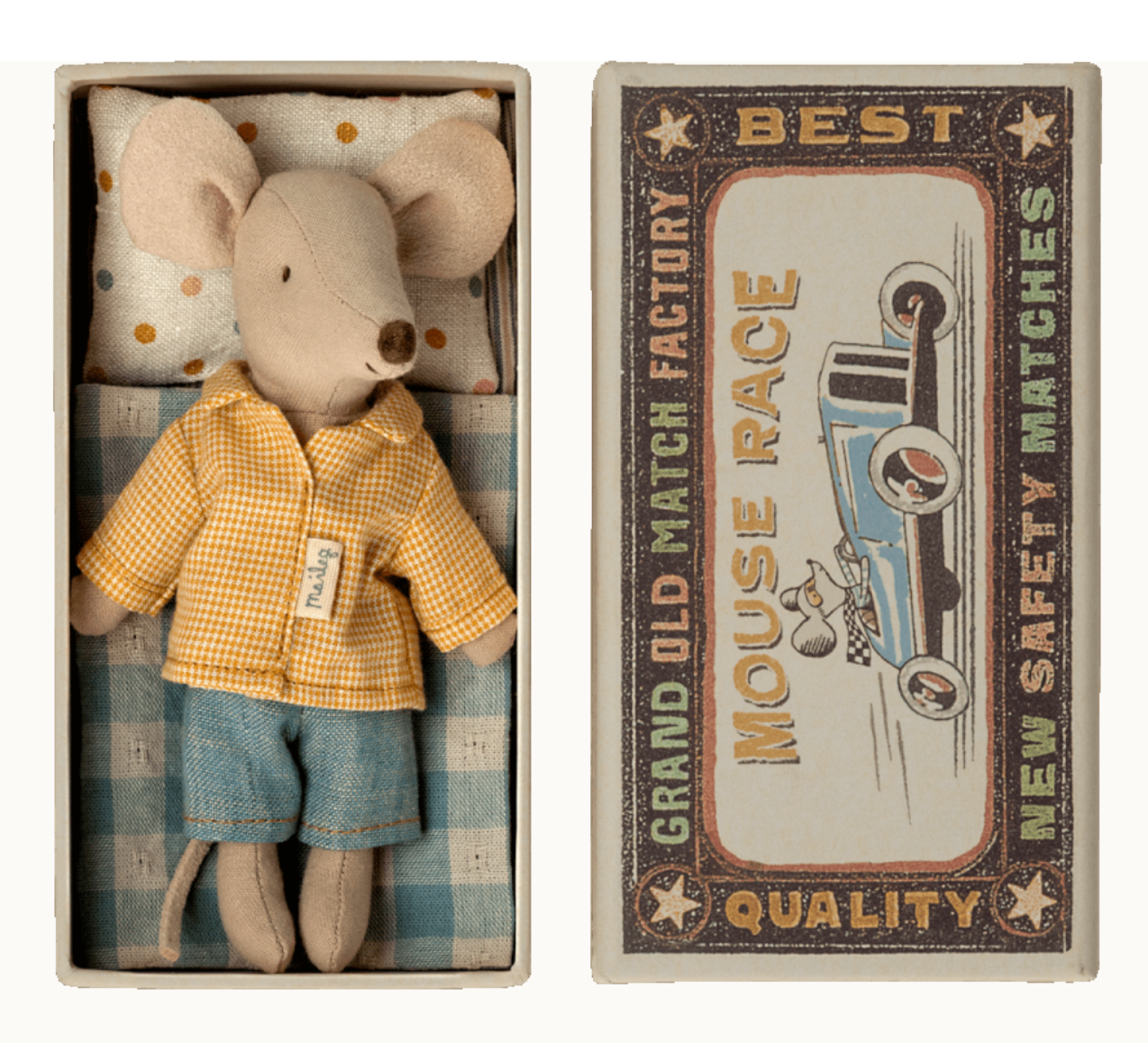 Load image into Gallery viewer, Maileg Big brother mouse in matchbox
