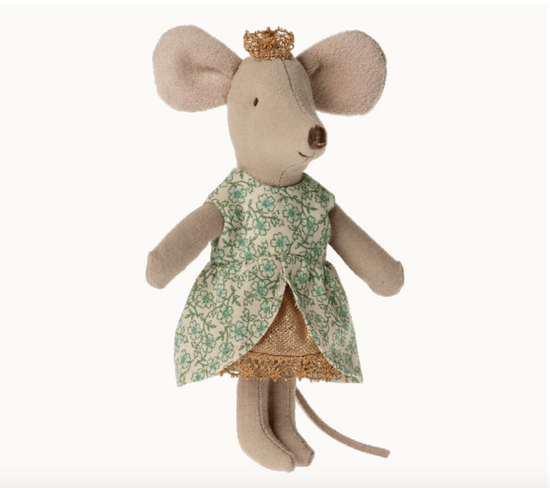 Maileg Princess mouse, Little sister in matchbox