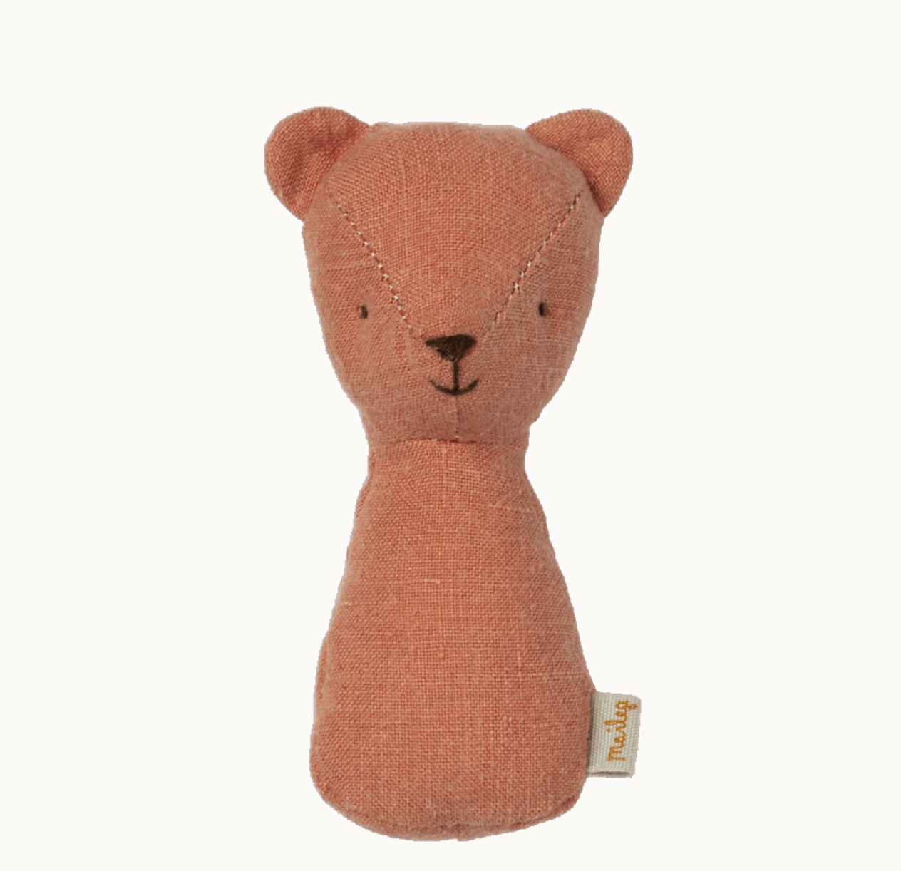 Load image into Gallery viewer, Maileg Teddy rattle - Dusty Coral
