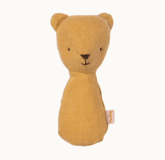 Load image into Gallery viewer, Maileg Teddy rattle - Dusty yellow
