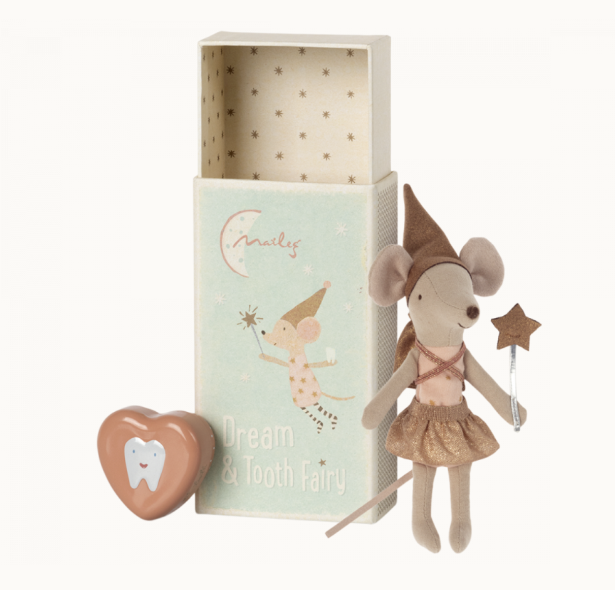 Load image into Gallery viewer, Maileg Tooth Fairy Mouse in Matchbox - Rose
