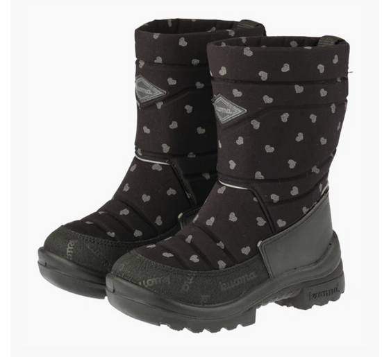 KUOMA Winter Boots Putkivarsi Black Cute Reflective