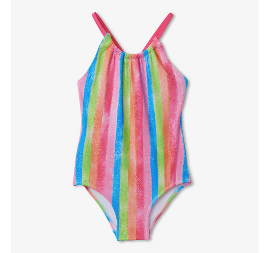 HATLEY Rainbow Stripes Swimsuit