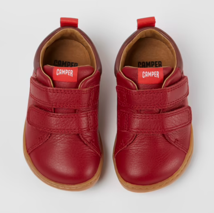 CAMPER Red Leather Sneakers