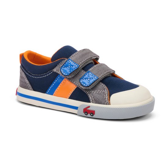 SEE KAI RUN Russell Navy/Gray Denim