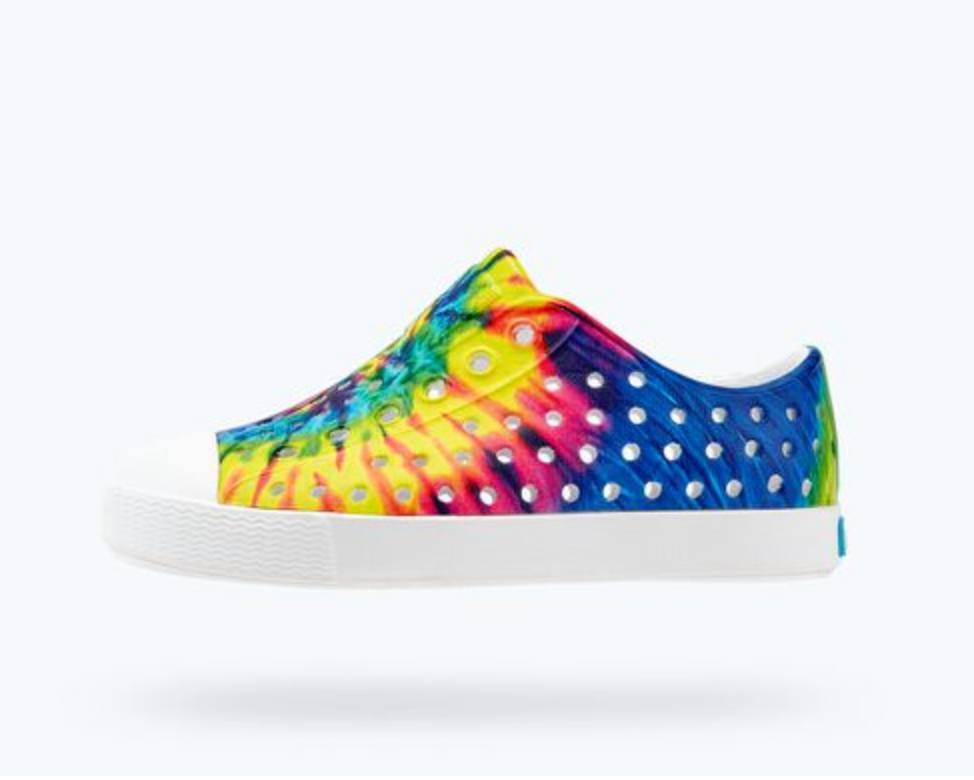 Native Jefferson Shell white/Neon multi