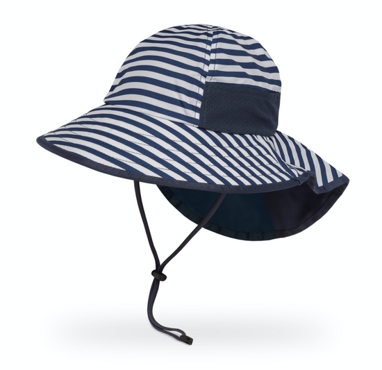 Load image into Gallery viewer, SUNDAY AFTERNOONS Kids&amp;#39; Play Hat Navy Stripes
