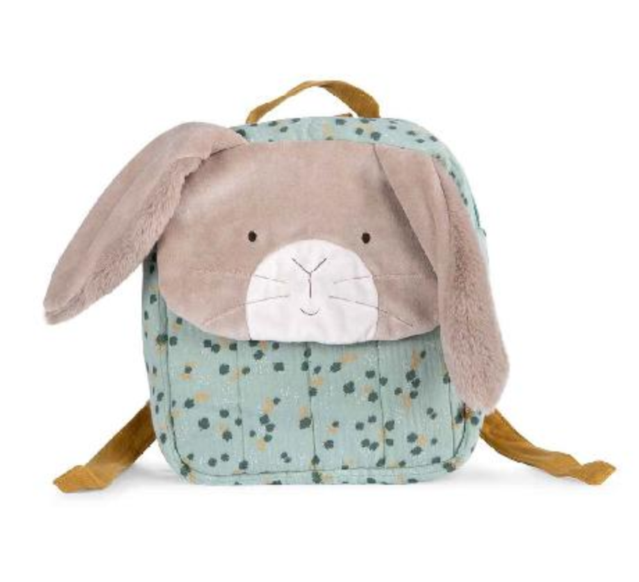 Load image into Gallery viewer, Sage Rabbit Backpack  By Moulin Roty
