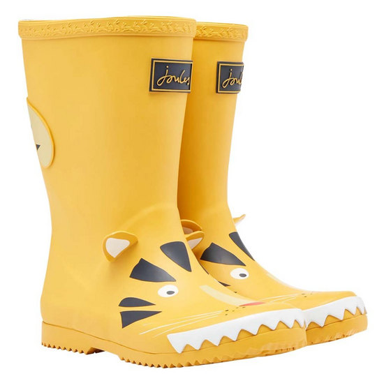 Load image into Gallery viewer, Joules Roll Up Waterproof Rain Boot Tiger

