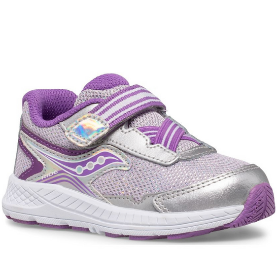Load image into Gallery viewer, SAUCONY Ride 10 JR Silver/Purple
