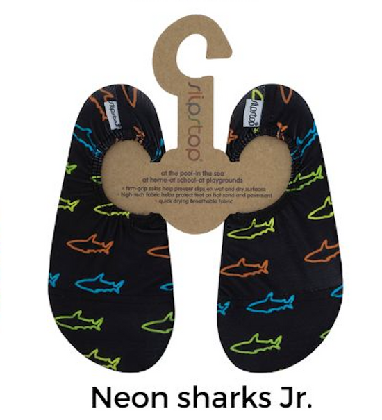 Slipstop Water Shoes Neon Sharks