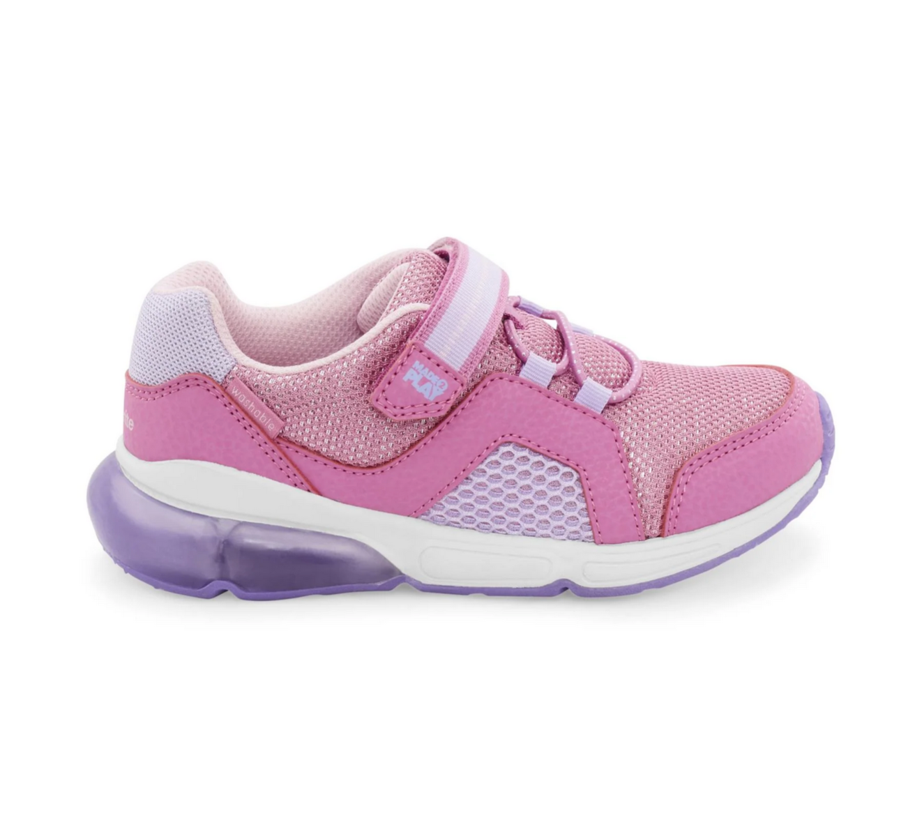 Stride Rite Made2Play Light-up Pink Sneakers