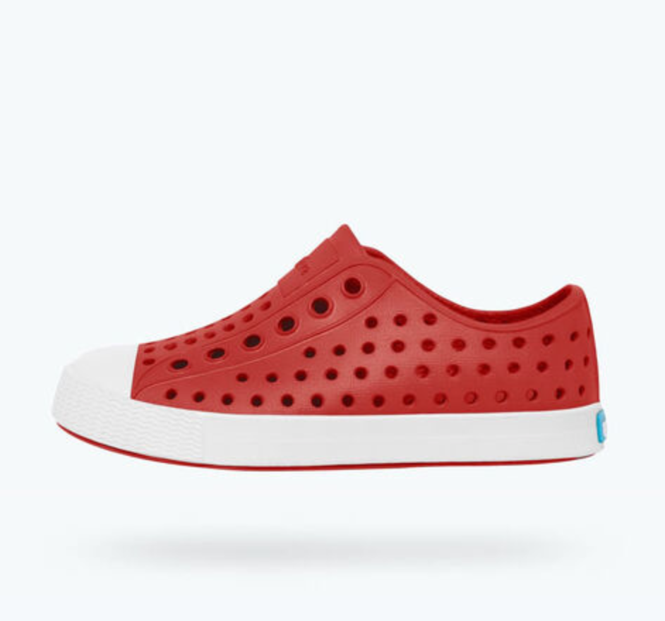 Native Jefferson Shoes Torch Red/ Shell White
