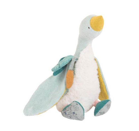 Voyage D'Olga - Goose Soft Toy, Blue (23 cm)  By Moulin Roty