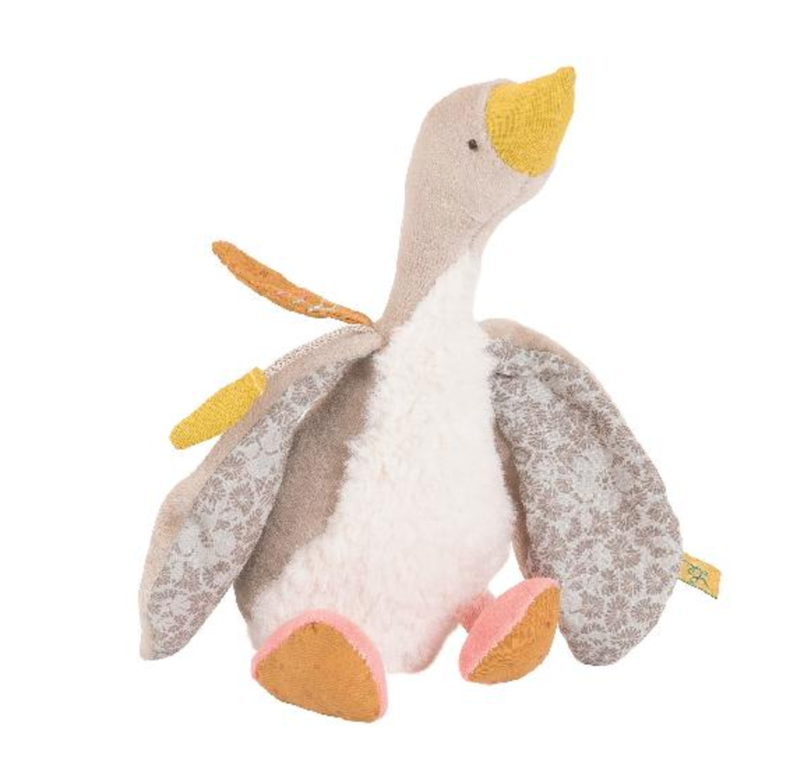 Load image into Gallery viewer, Voyage D&amp;#39;Olga - Goose Soft Toy, Grey (23 cm)  By Moulin Roty
