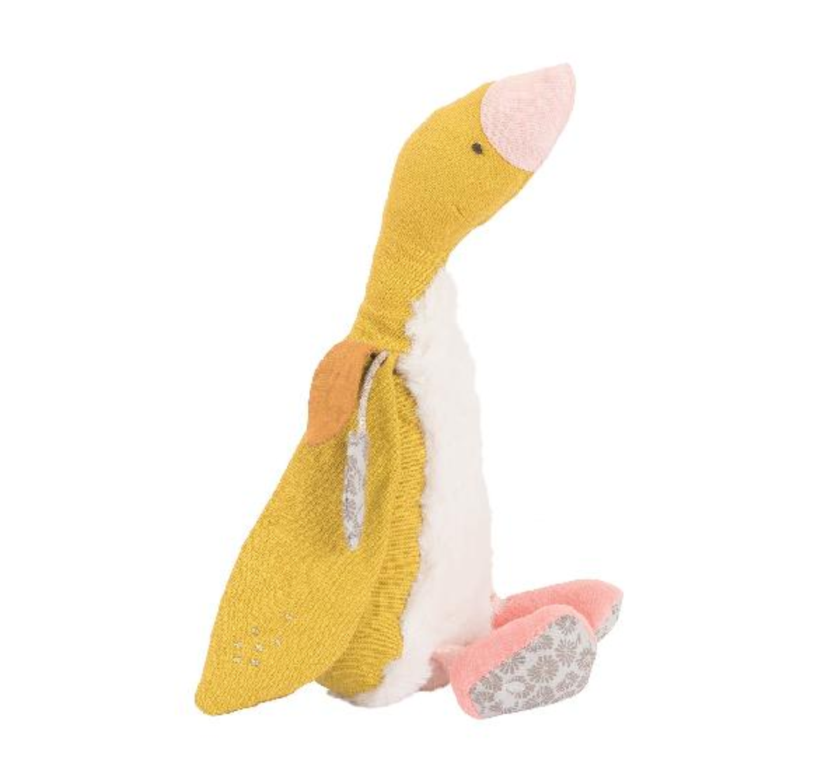 Voyage D'Olga - Goose Soft Toy, Yellow (23 cm)  By Moulin Roty