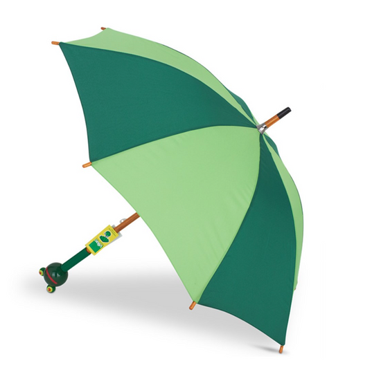 Load image into Gallery viewer, VILAC - Wooden Green Frog Umbrella
