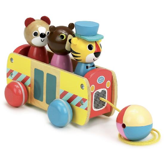 Pull Toy Coach Bus a Trainer By Vilac