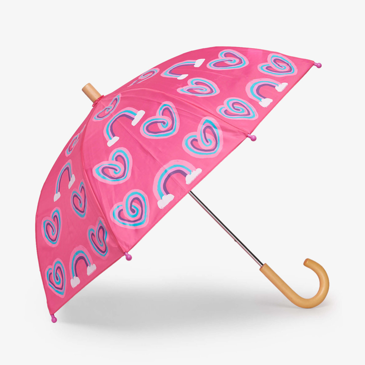 Hatley Twisty Rainbow Hearts Umbrella